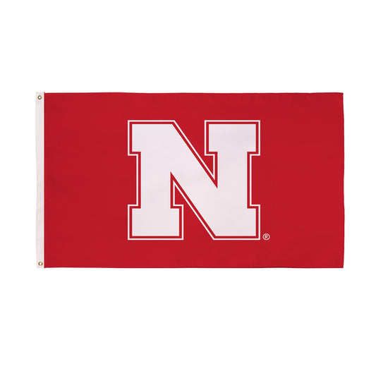 University of Nebraska Single Sided Estate Flag with 2 Grommets, 3'x5'