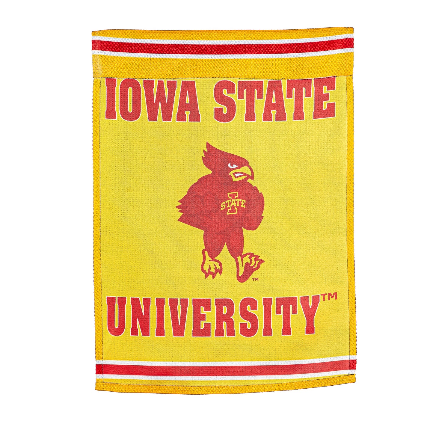 Embossed Suede Flag, GDN Size, Iowa State University