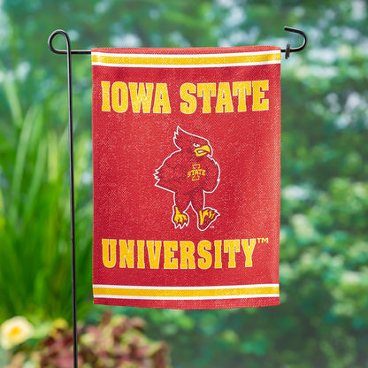 Embossed Suede Flag, GDN Size, Iowa State University