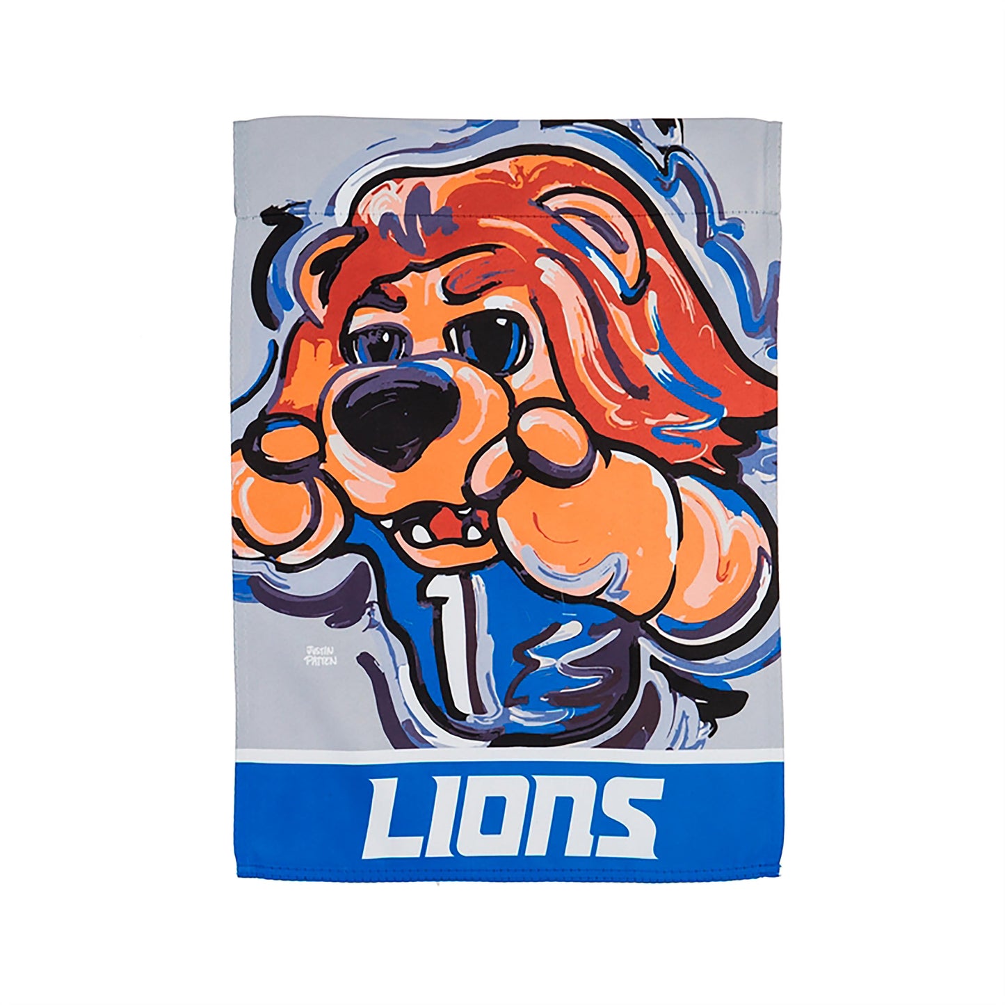 Detroit Lions Justin Patten Suede Garden Flag