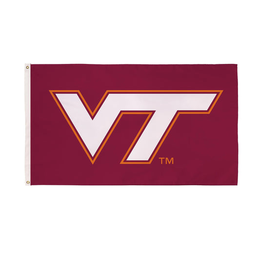 3'x5' Single Sided Flag w/ 2 Grommets, Virginia Tech