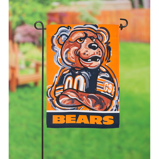 Chicago Bears Justin Patten Suede Garden Flag