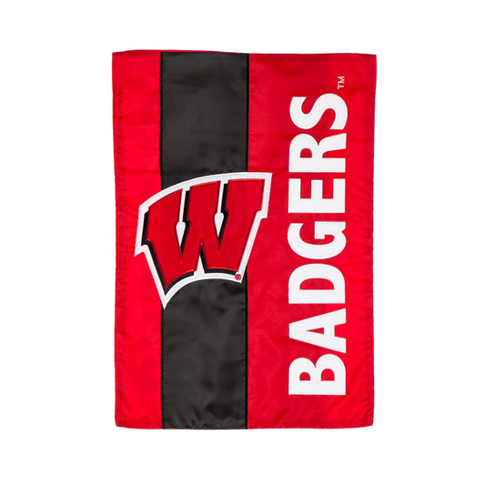 University of Wisconsin-Madison Embellished Garden Flag