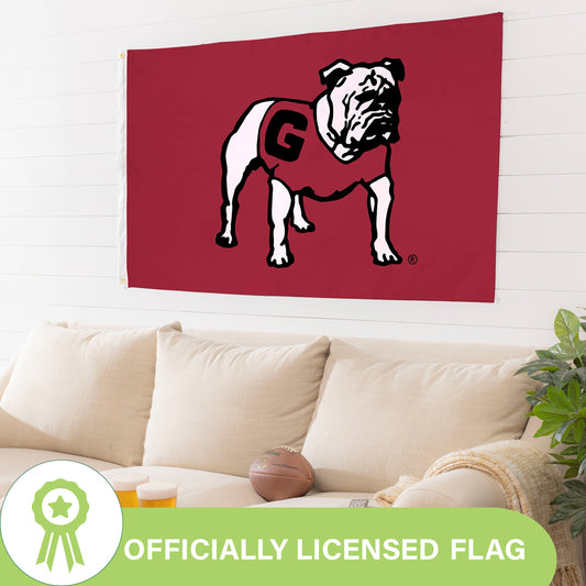 University of Georgia Single Sided Estate Flag with 2 Grommets, 3'x5'