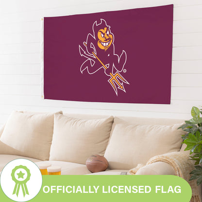 Arizona State University Single Sided Flag w/ 2 Grommets, 3'x5'