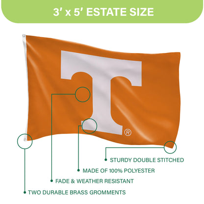 University of Tennessee Single Sided Estate Flag with 2 Grommets, 3'x5'