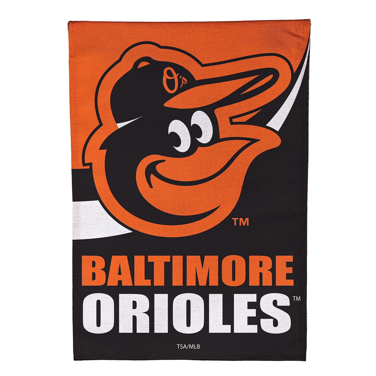 Baltimore Orioles Burlap Garden Flag