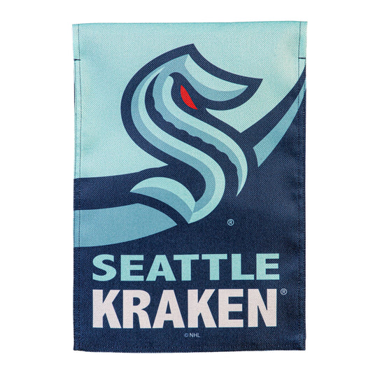 Seattle Kraken Burlap Flag GDN Size