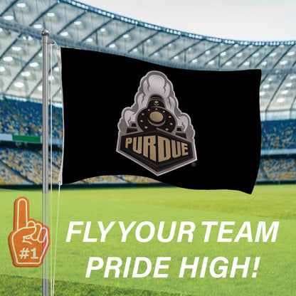 3'x5' Single Sided Flag w/ 2 Grommets, Purdue University