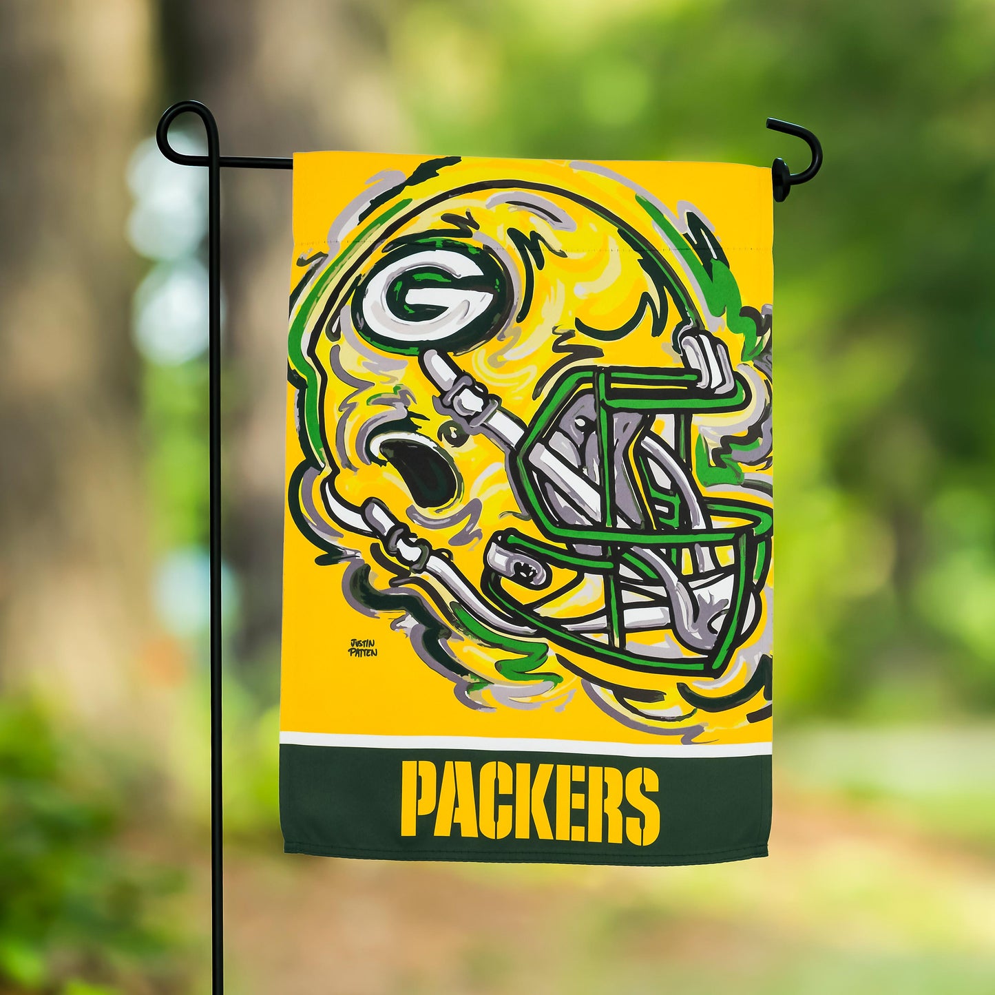 Green Bay Packers Justin Patten Suede Garden Flag