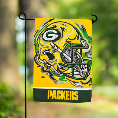 Green Bay Packers Justin Patten Suede Garden Flag
