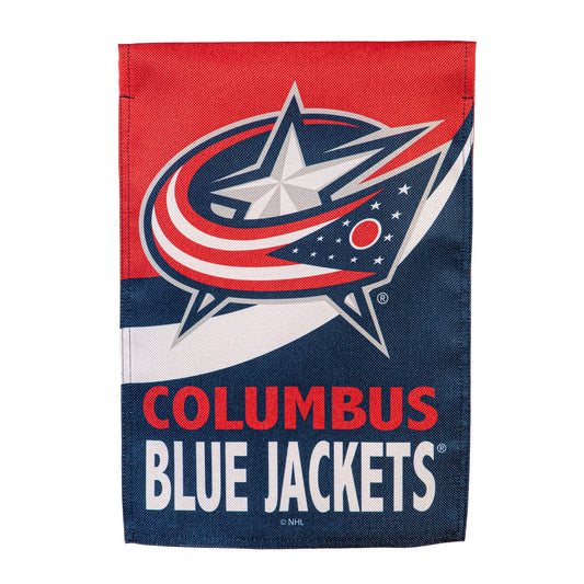Columbus Blue Jackets Burlap Flag GDN Size