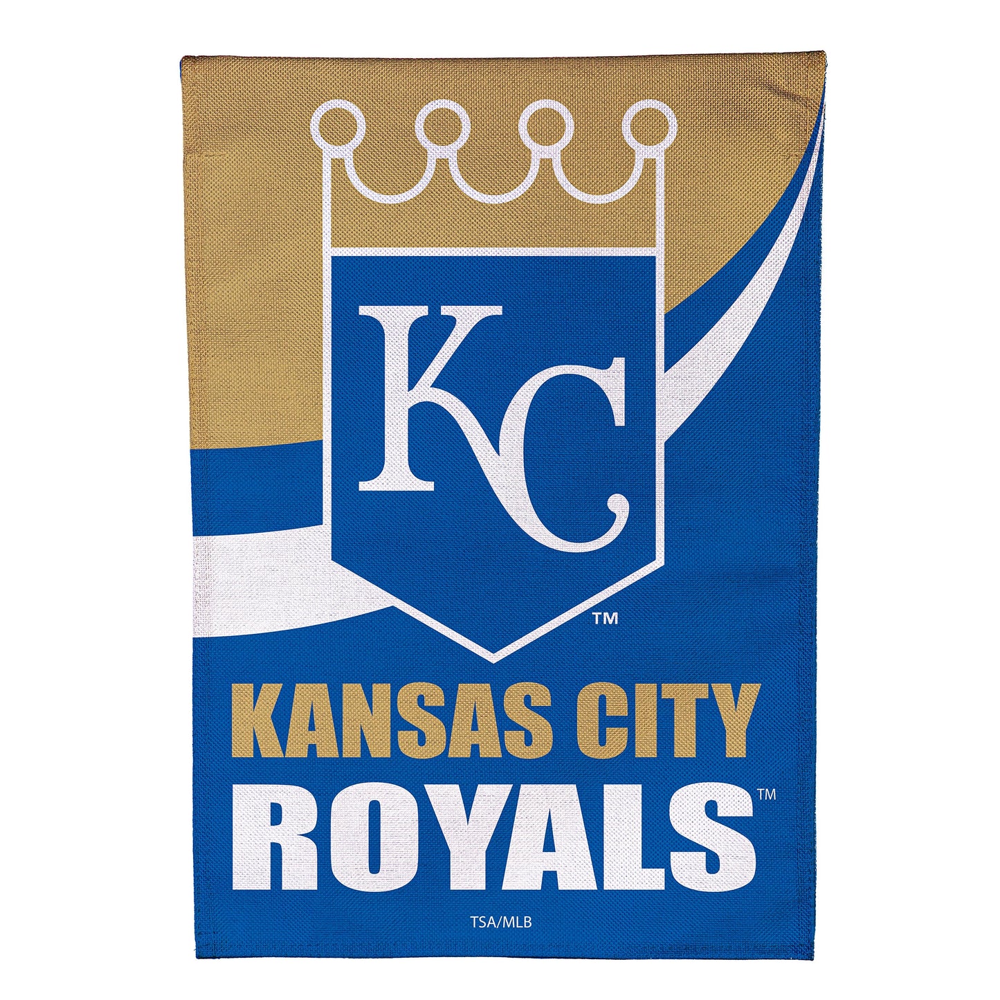 Kansas City Royals Burlap Garden Flag