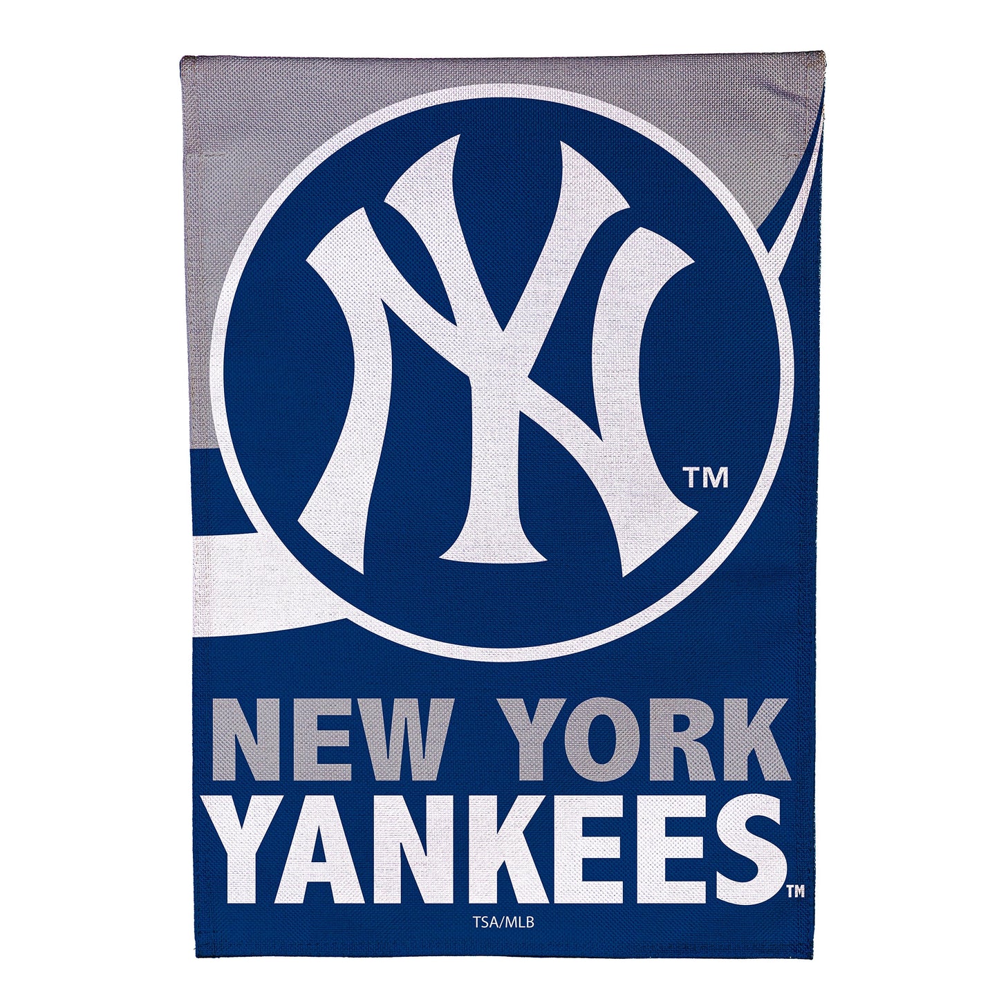 NY Yankees Burlap Garden Flag