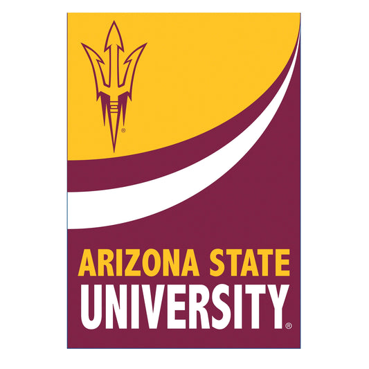 Arizona State University Burlap Flag GDN Size