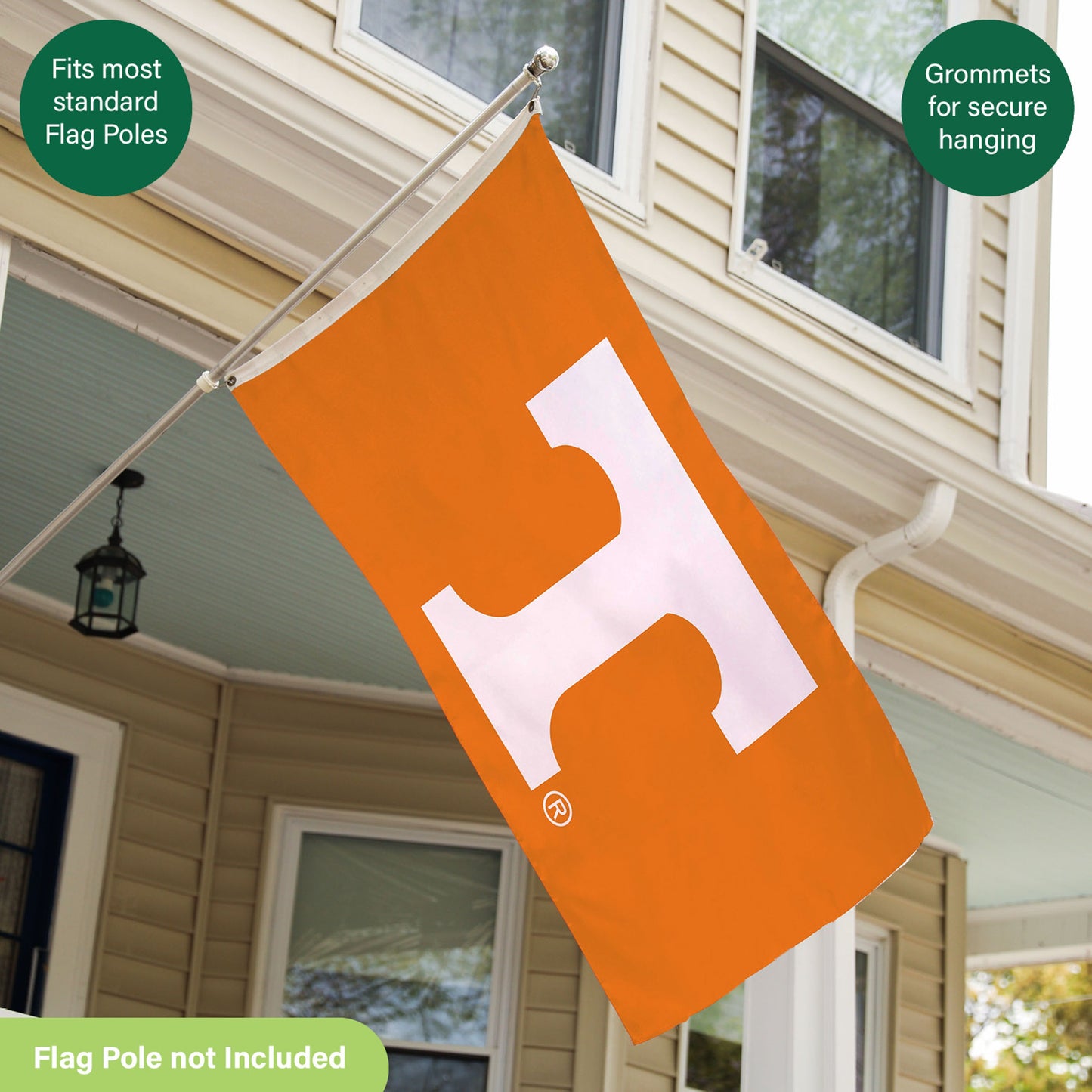University of Tennessee Single Sided Estate Flag with 2 Grommets, 3'x5'