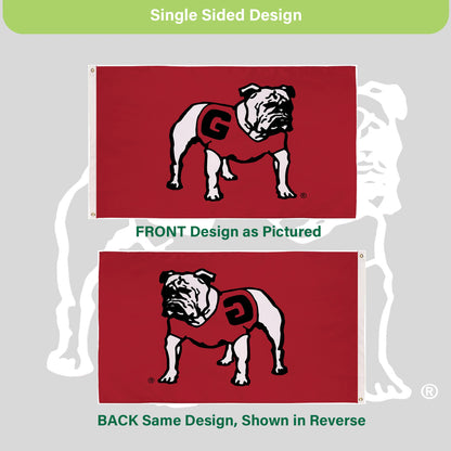 University of Georgia Single Sided Estate Flag with 2 Grommets, 3'x5'