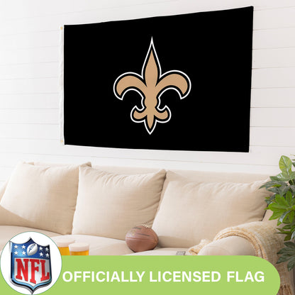 New Orleans Saints Single Sided Estate Flag with 2 Grommets, 3'x5'