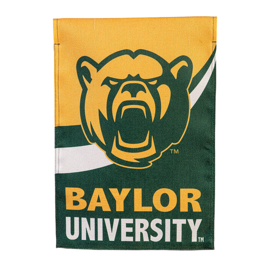 Baylor University Burlap Flag GDN Size