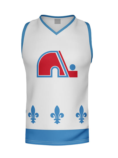 Quebec Nordiques Retro White Alternate Hockey Tank
