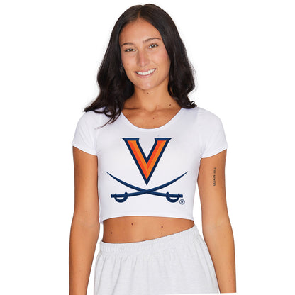 Virginia Cavaliers White Babydoll Tee