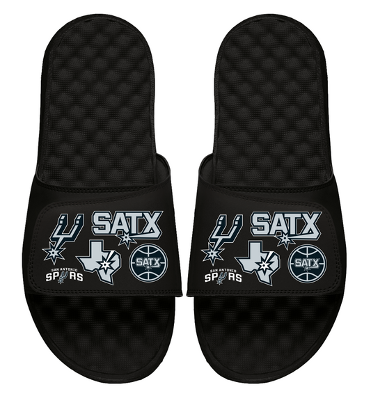 Spurs 23 City Edition White Collage Slides
