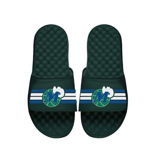 Dallas Mavericks Dark Green HWC Stripes Slides