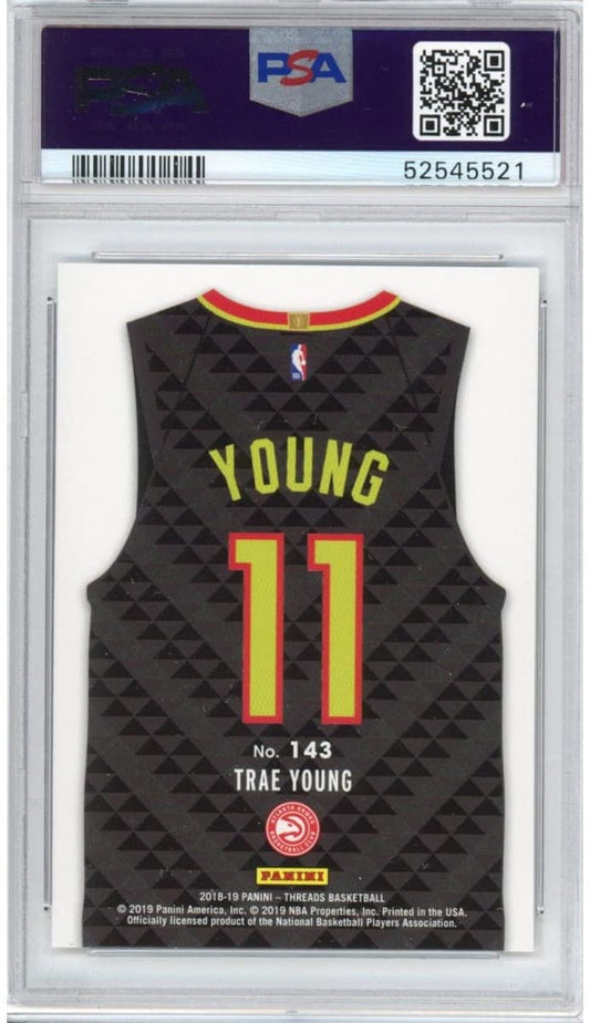 Graded 2018-19 Panini Threads Trae Young #143 Rookie RC Basketball Card PSA 10 Gem Mint