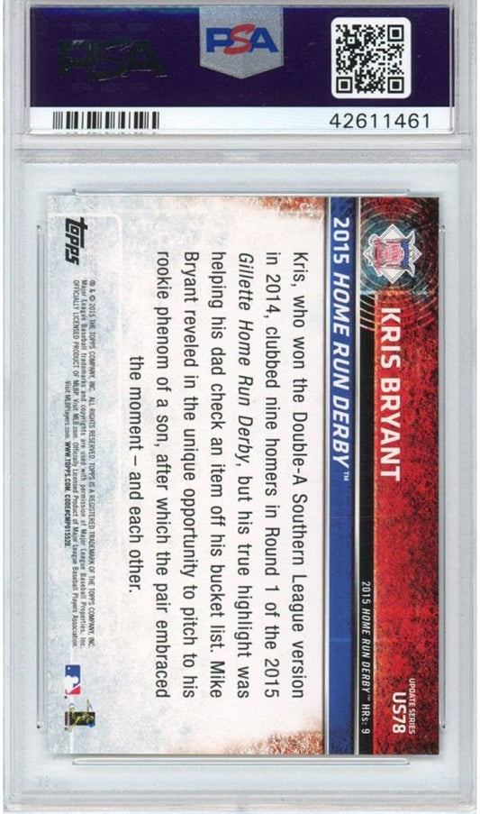 Graded 2015 Topps Update Kris Bryant #US78 Rookie RC Baseball Card PSA 10 Gem Mint