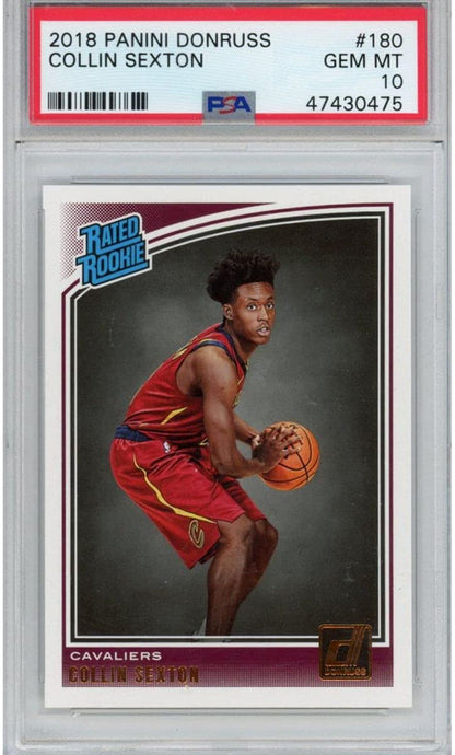 Graded 2018-19 Panini Donruss Collin Sexton #180 Rookie RC Basketball Card PSA 10 Gem Mint
