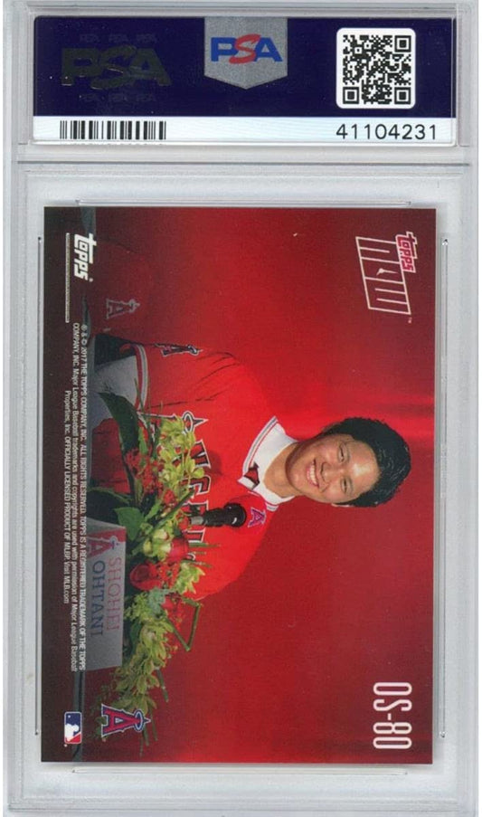 Graded 2017 Topps Now Shohei Ohtani #OS-80 Off-Season Rookie RC Baseball Card PSA 10 Gem Mint