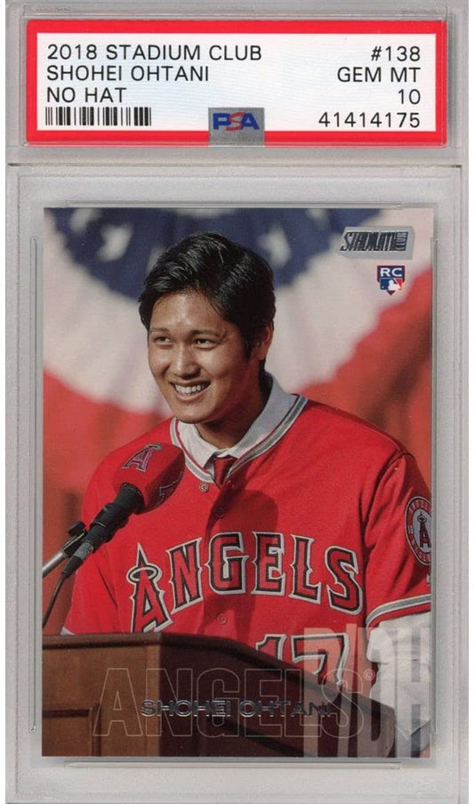 Graded 2018 Topps Stadium Club Shohei Ohtani #138 Rookie RC Baseball Card PSA 10 Gem Mint