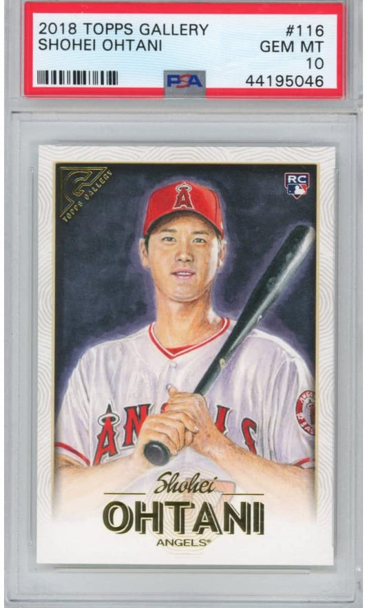 Graded 2018 Topps Gallery Shohei Ohtani #116 Rookie RC Baseball Card PSA 10 Gem Mint