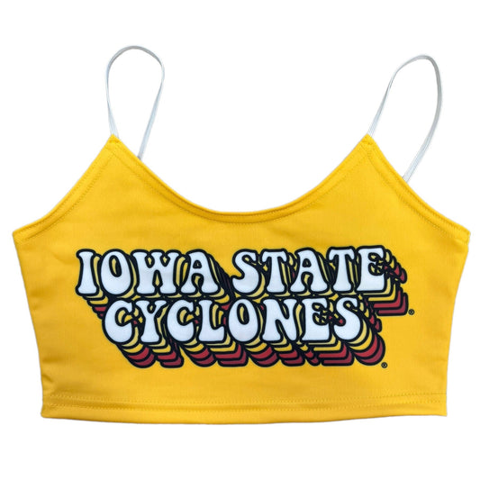 Iowa State Yellow Retro Spaghetti Tank
