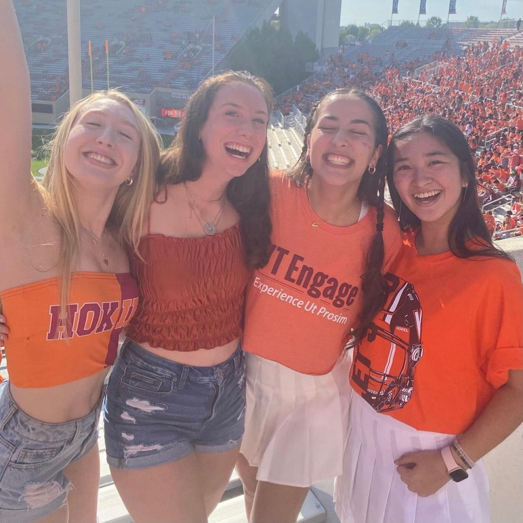 Virginia Tech Hokies Two Tone Tube Top