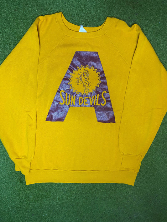 70s Arizona State Sun Devils - Vintage College Sweatshirt (Medium)