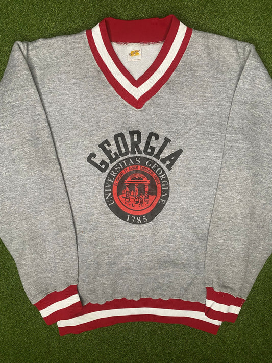 70s Georgia Bulldogs - Vintage College Sweatshirt (Small)