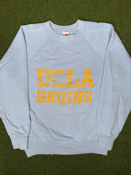 70s UCLA Bruins - Vintage College Crewneck Sweatshirt (Large)