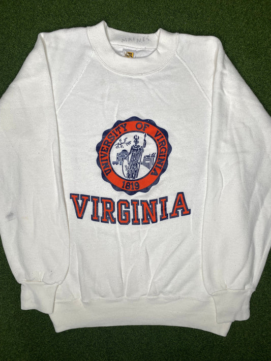 70s Virginia Cavaliers - Vintage University Sweatshirt (Medium)