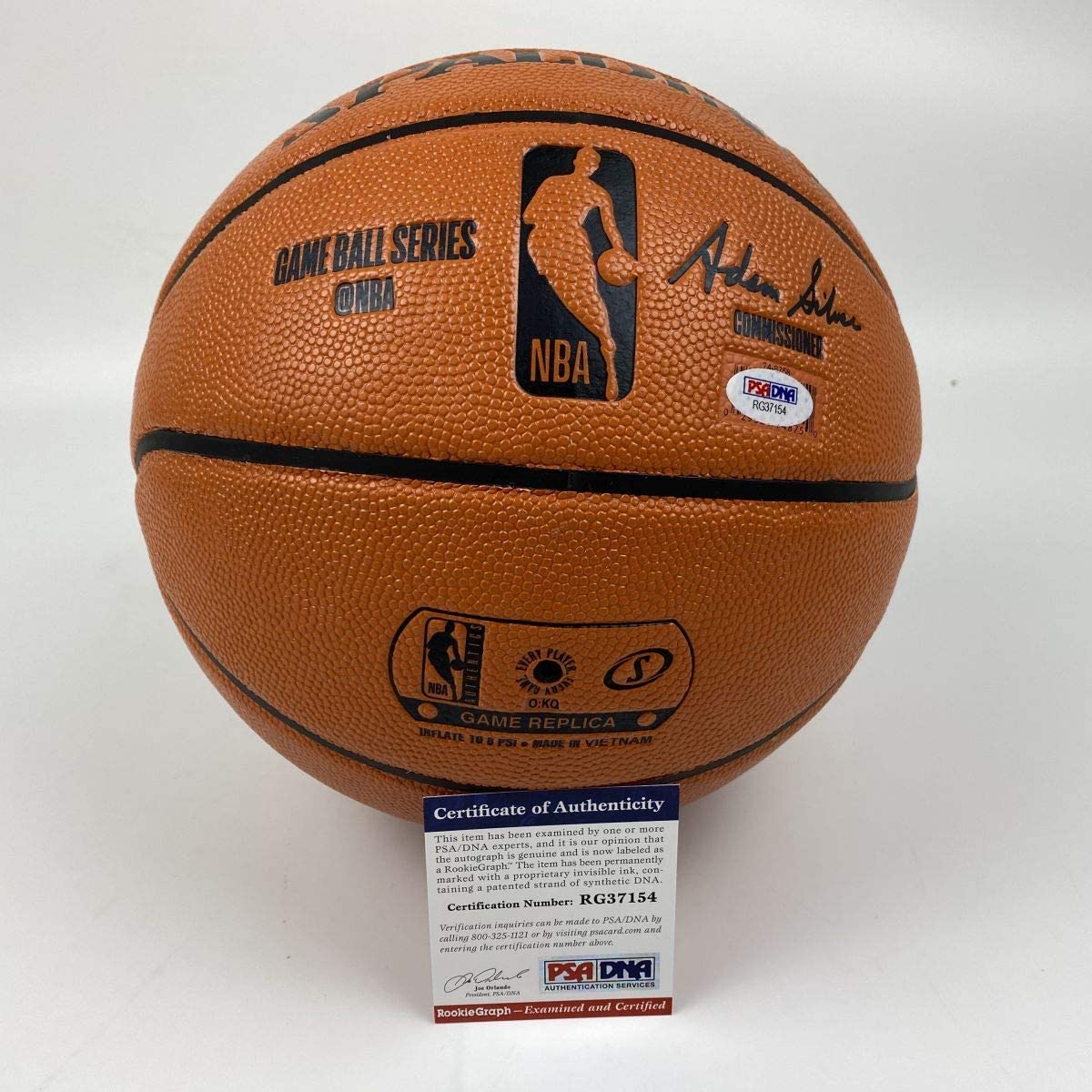 Autographed/Signed Zion Williamson New Orleans Pelicans Full Size F/S Spalding Basketball PSA/DNA COA