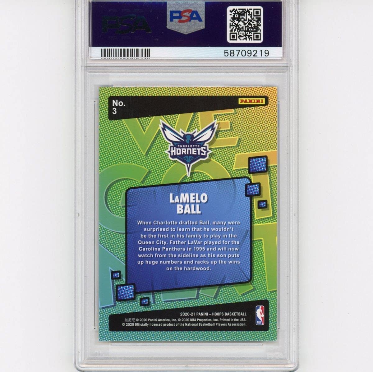 Graded 2020-21 Panini Hoops LaMelo Ball #3 We Got Next Rookie RC Basketball Card PSA 10 Gem Mint