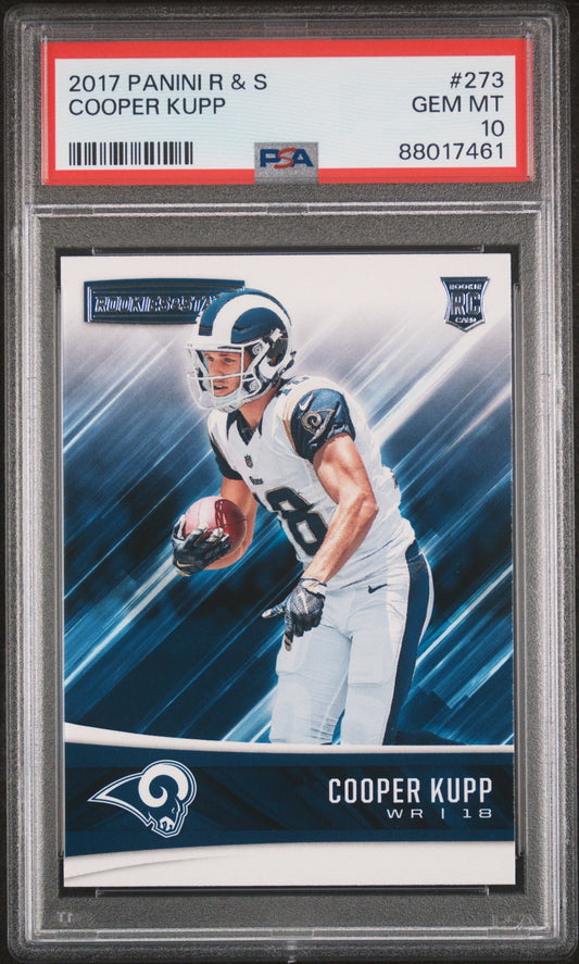 Graded 2017 Panini Rookies & Stars Cooper Kupp #273 Rookie RC Football Card PSA 10 Gem Mint
