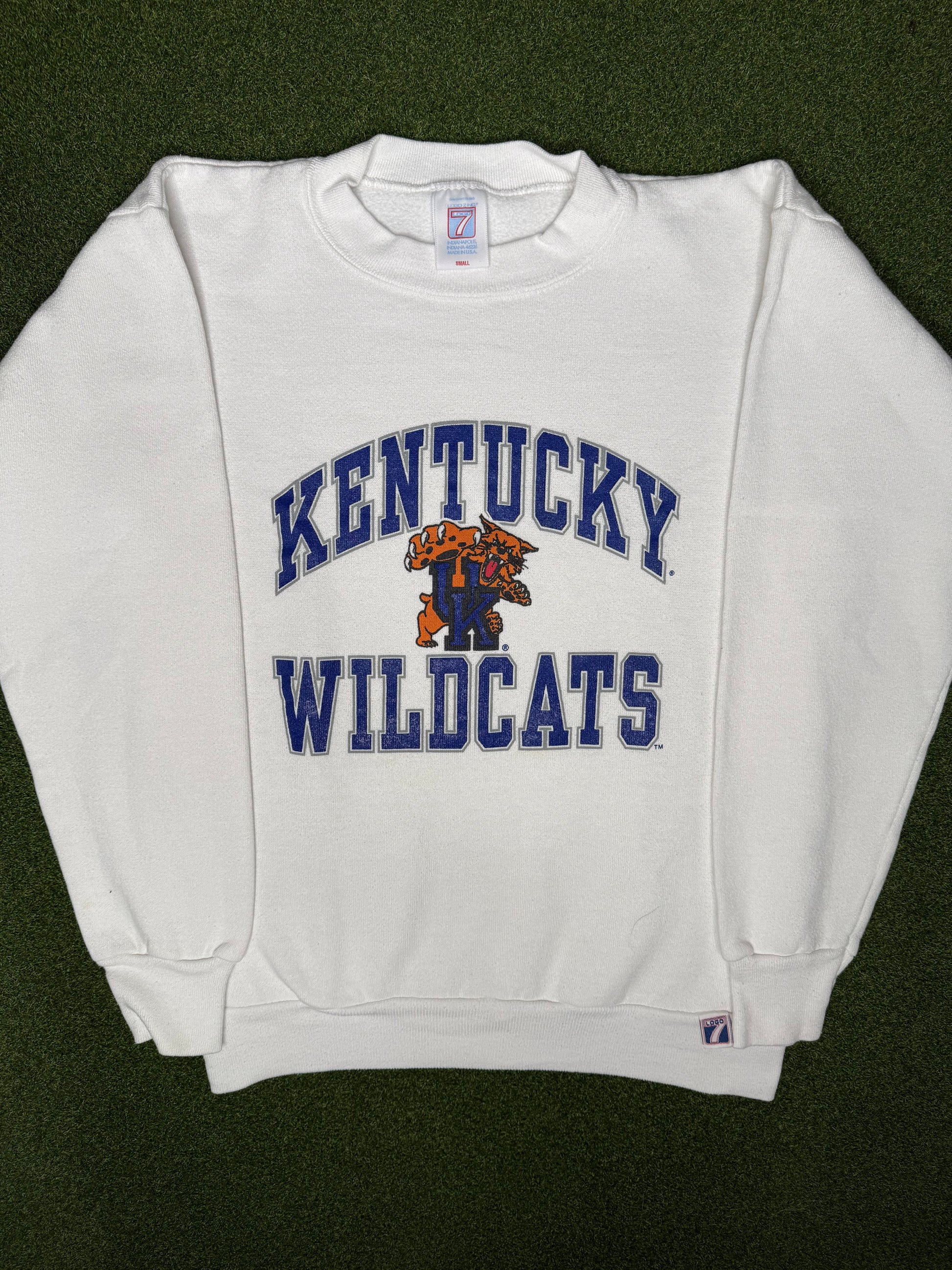 80s Kentucky Wildcats - Vintage College Sweatshirt (Small)