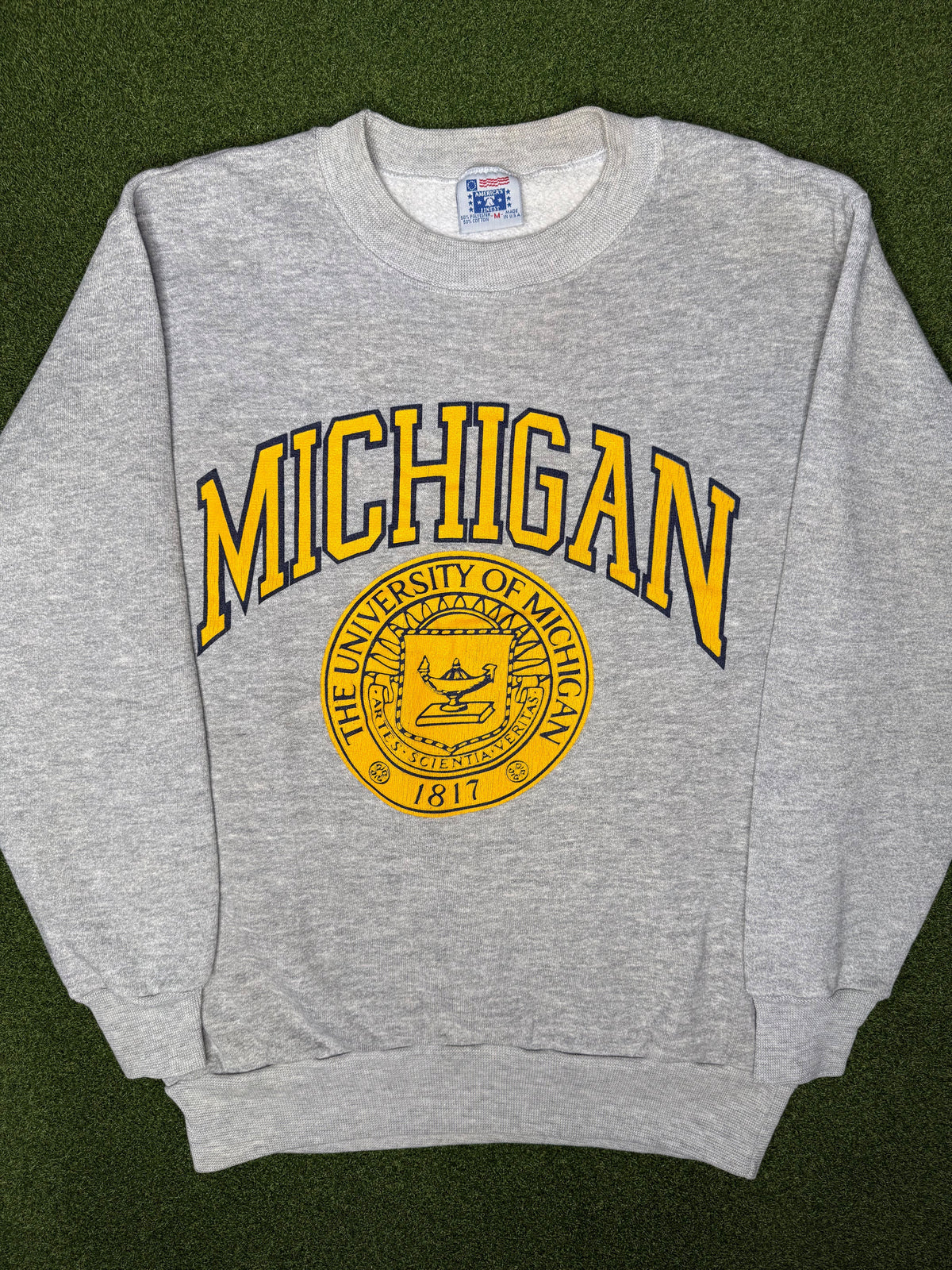 80s Michigan Wolverines - Vintage University Crewneck Sweatshirt (Medium)