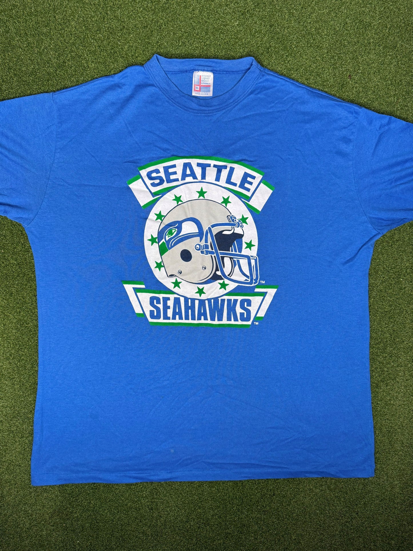 80s Seattle Seahawks - Vintage NFL T Shirt (2XL)