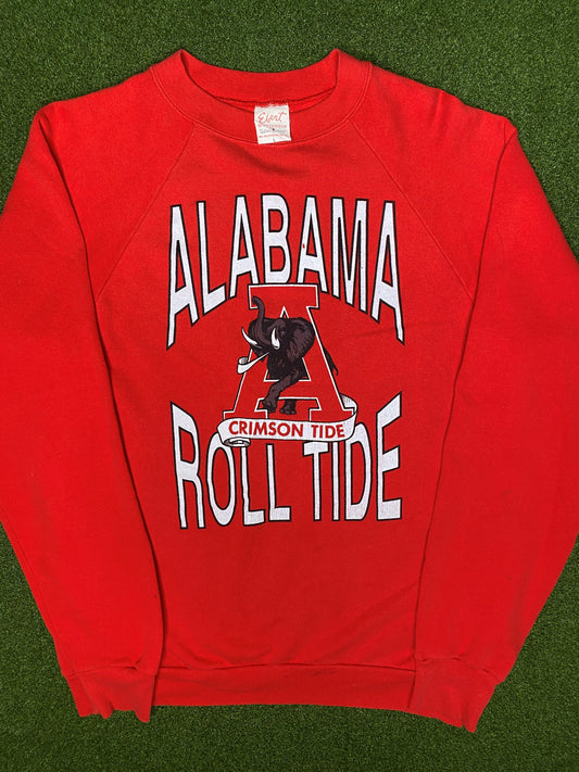 80s Alabama Crimson Tide - Vintage College Crewneck Sweatshirt (Large)