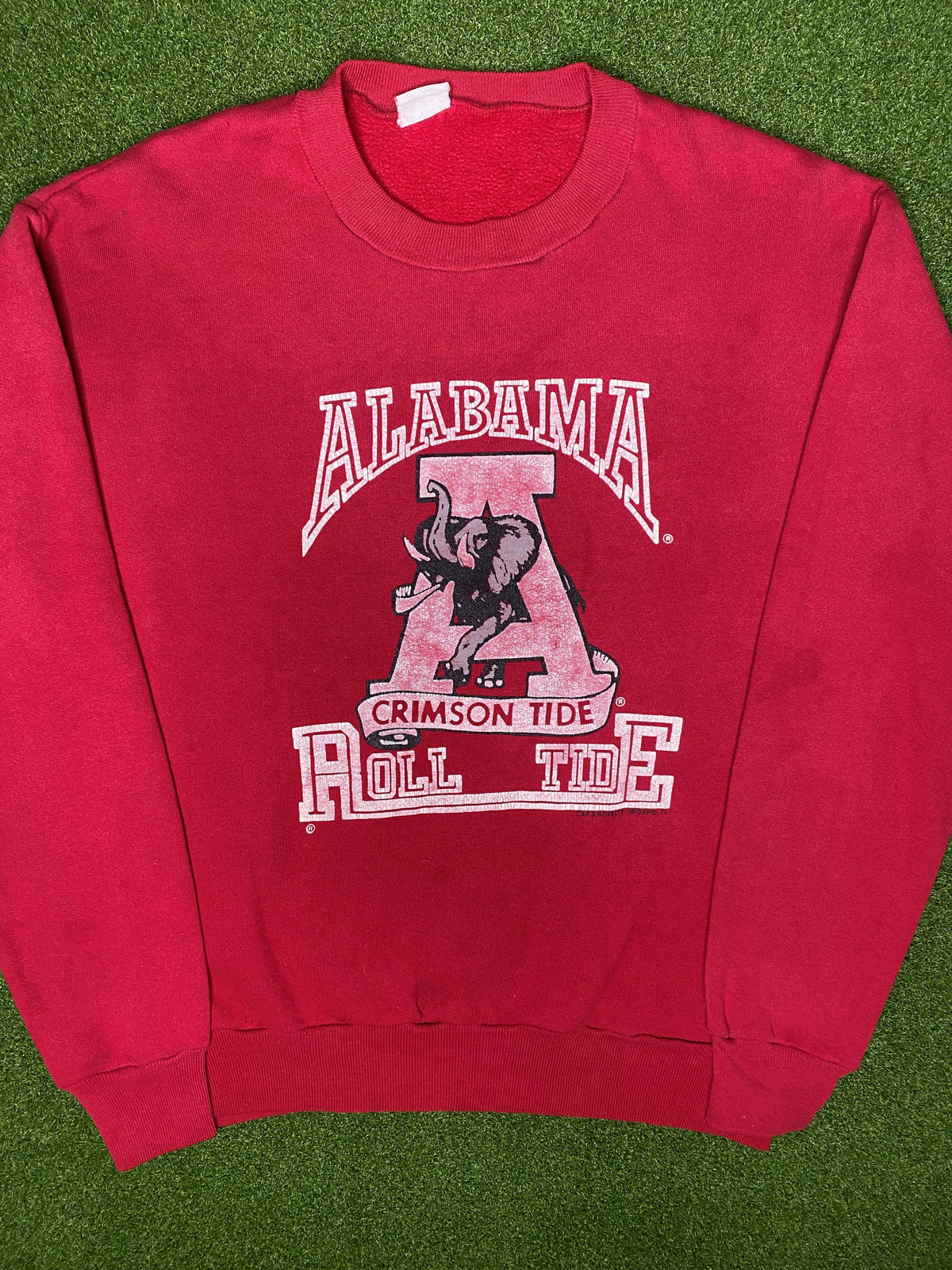 80s Alabama Crimson Tide - Vintage College Sweatshirt (Large)