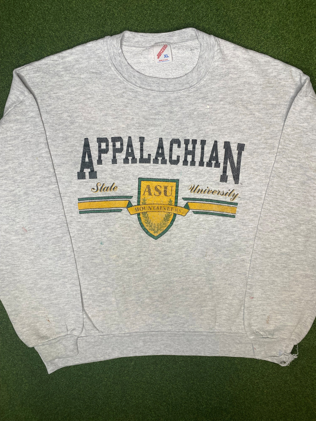 80s App State Mountaineers - Vintage College Sweatshirt (XL)