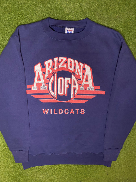 80s Arizona Wildcats - Vintage College Sweatshirt (Large)