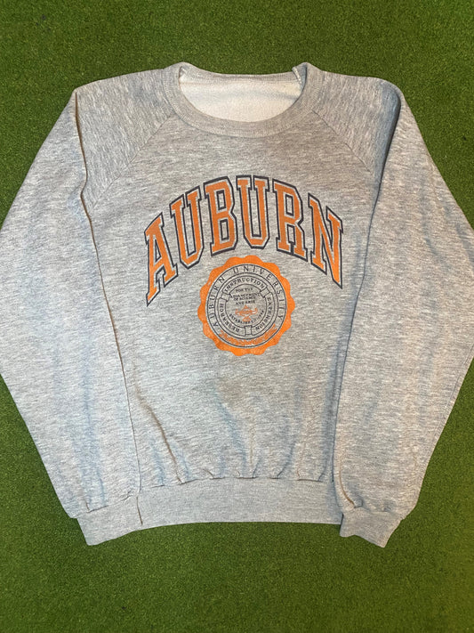 80s Auburn Tigers - Vintage University Crewneck Sweatshirt (Medium)